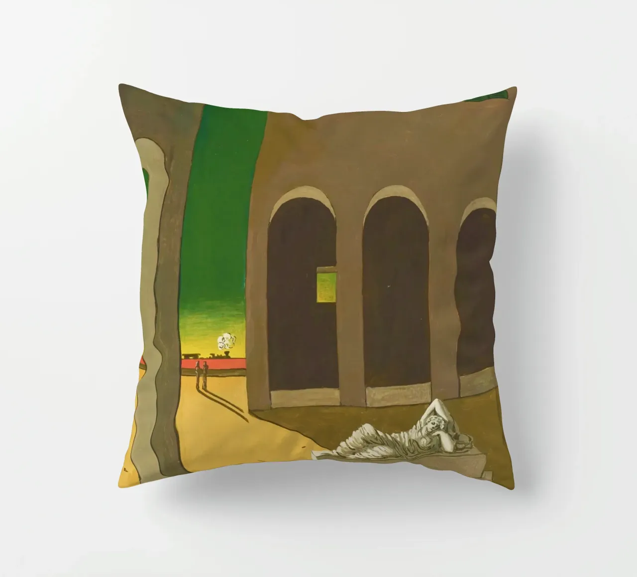 Piazza d’Italia by Giorgio de Chirico cuscino da Classic Art Prints