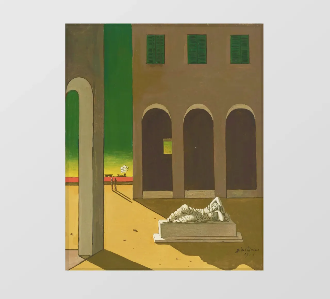 Piazza d’Italia by Giorgio de Chirico telo in pvc da Classic Art Prints