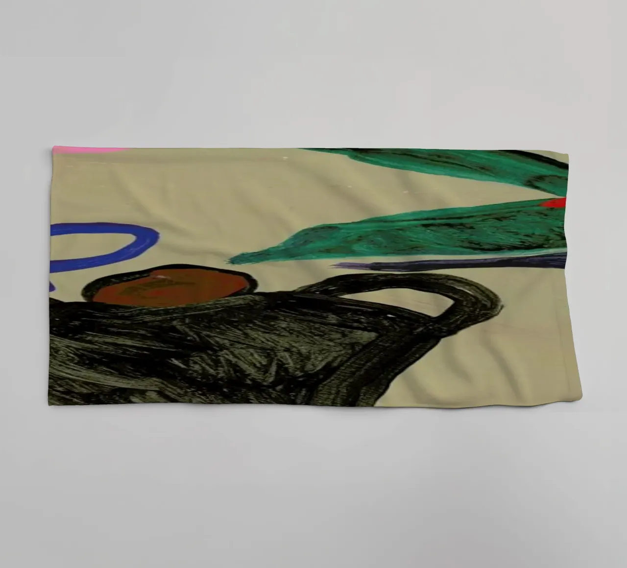 Three Vessels towel by Sonia Brittain