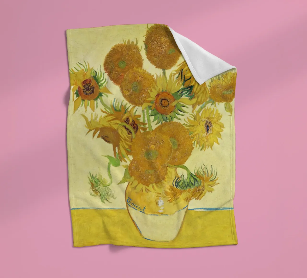 Zonnebloemen door Vincent van Gogh (1888) fleecedeken van Art History