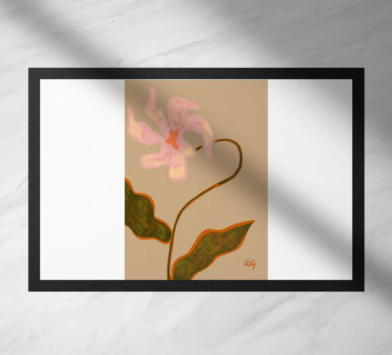 fiore decorativo composizione semplice arty guava zerbino da kopok first