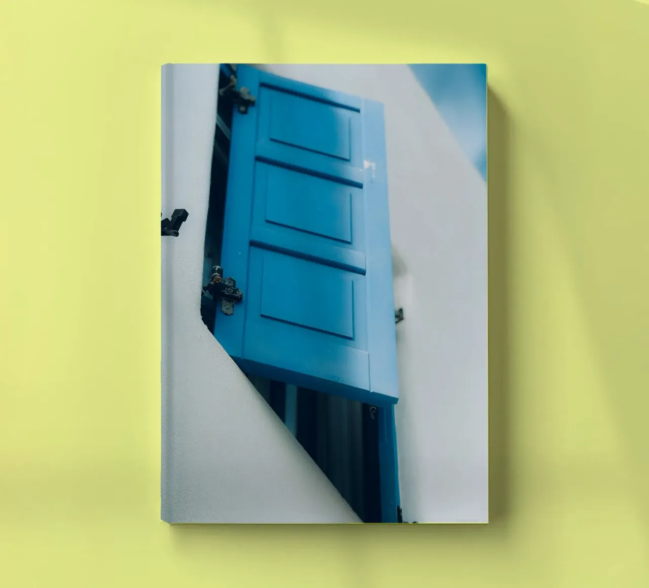 Blue Shutter Mediterranean Window notebook by Thilo Grøsch