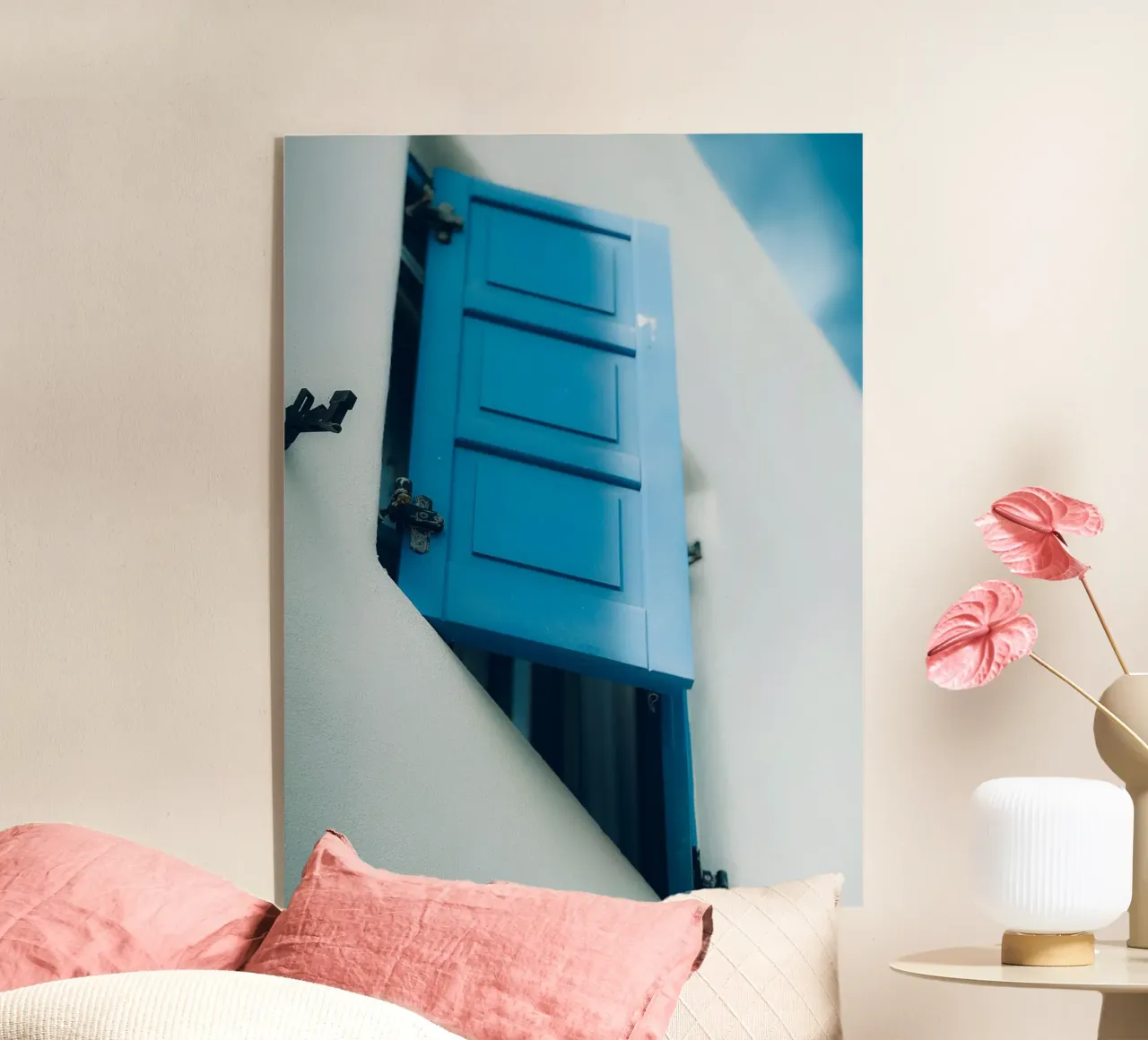 Blue Shutter Mediterranean Window plexiglass da Thilo Grøsch