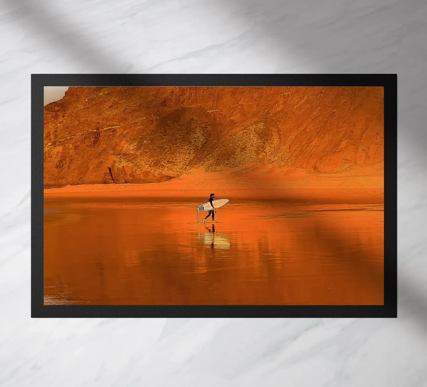 Surf Reflections doormat by Thilo Grøsch