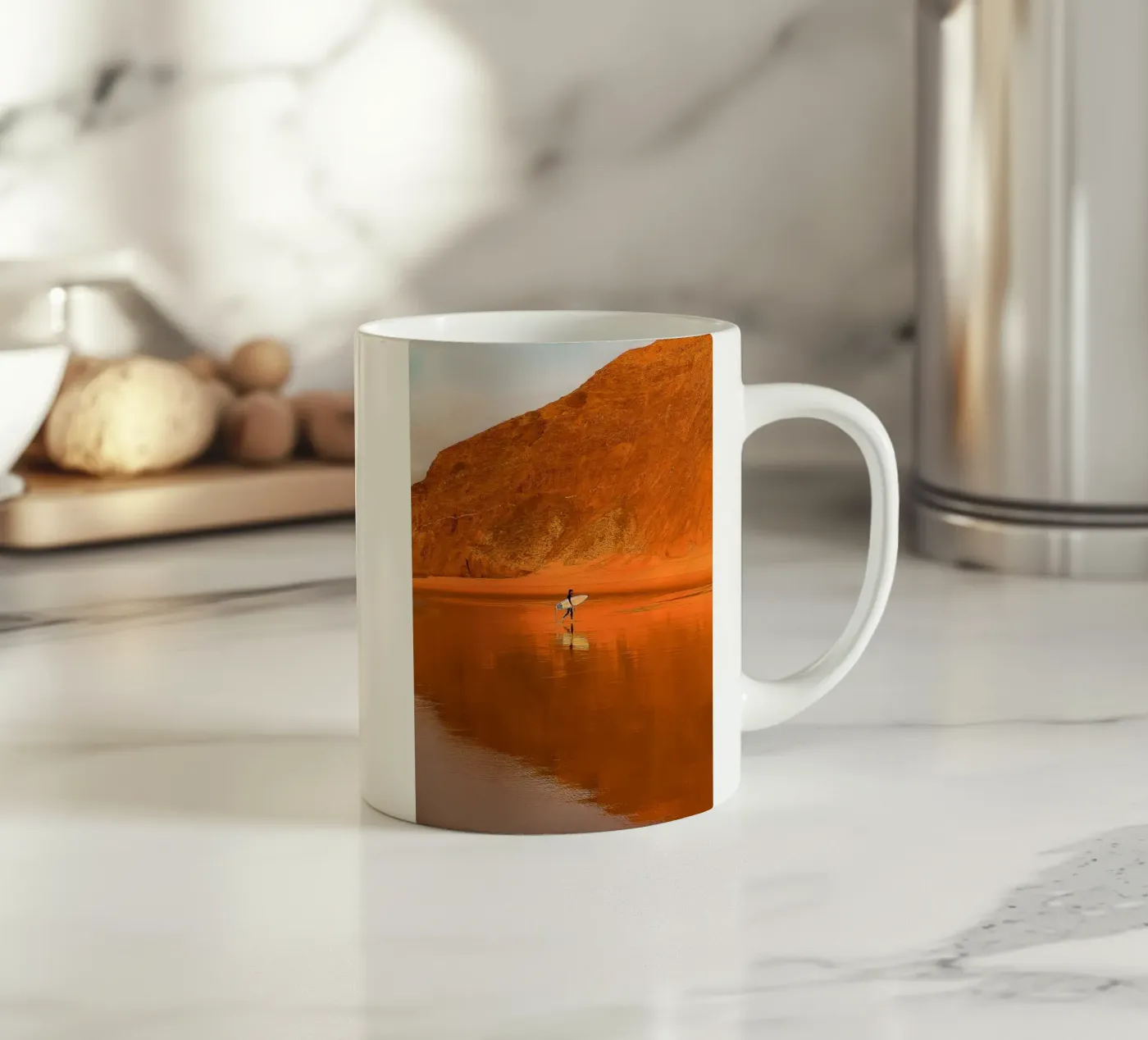Surf Reflections ceramic mug by Thilo Grøsch