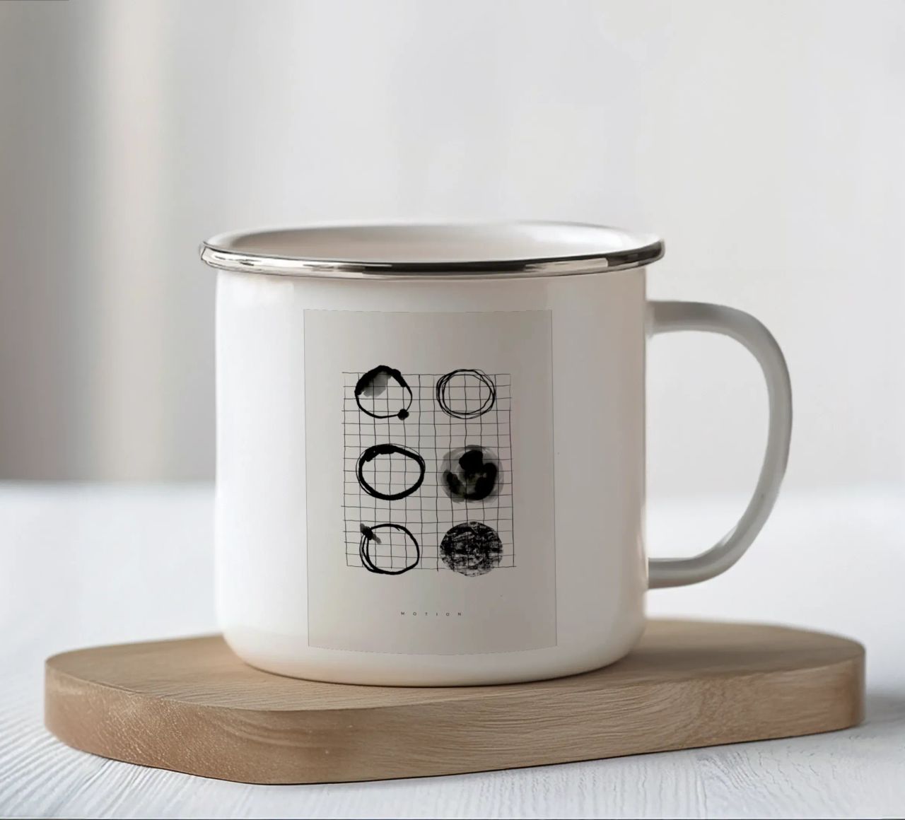 Motion 2 tazza in smalto da Graphite
