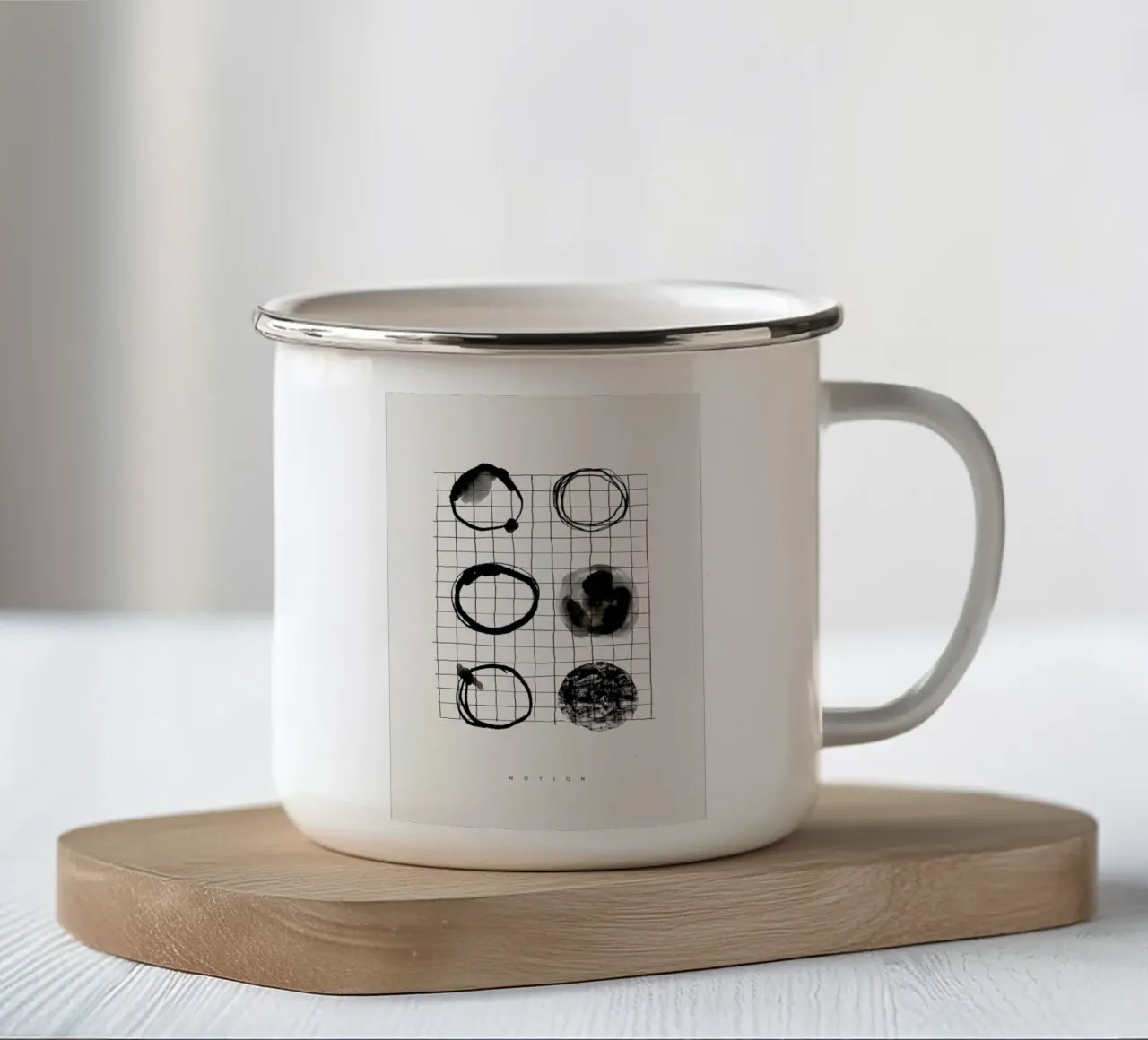 Motion 2 taza de esmalte de Graphite