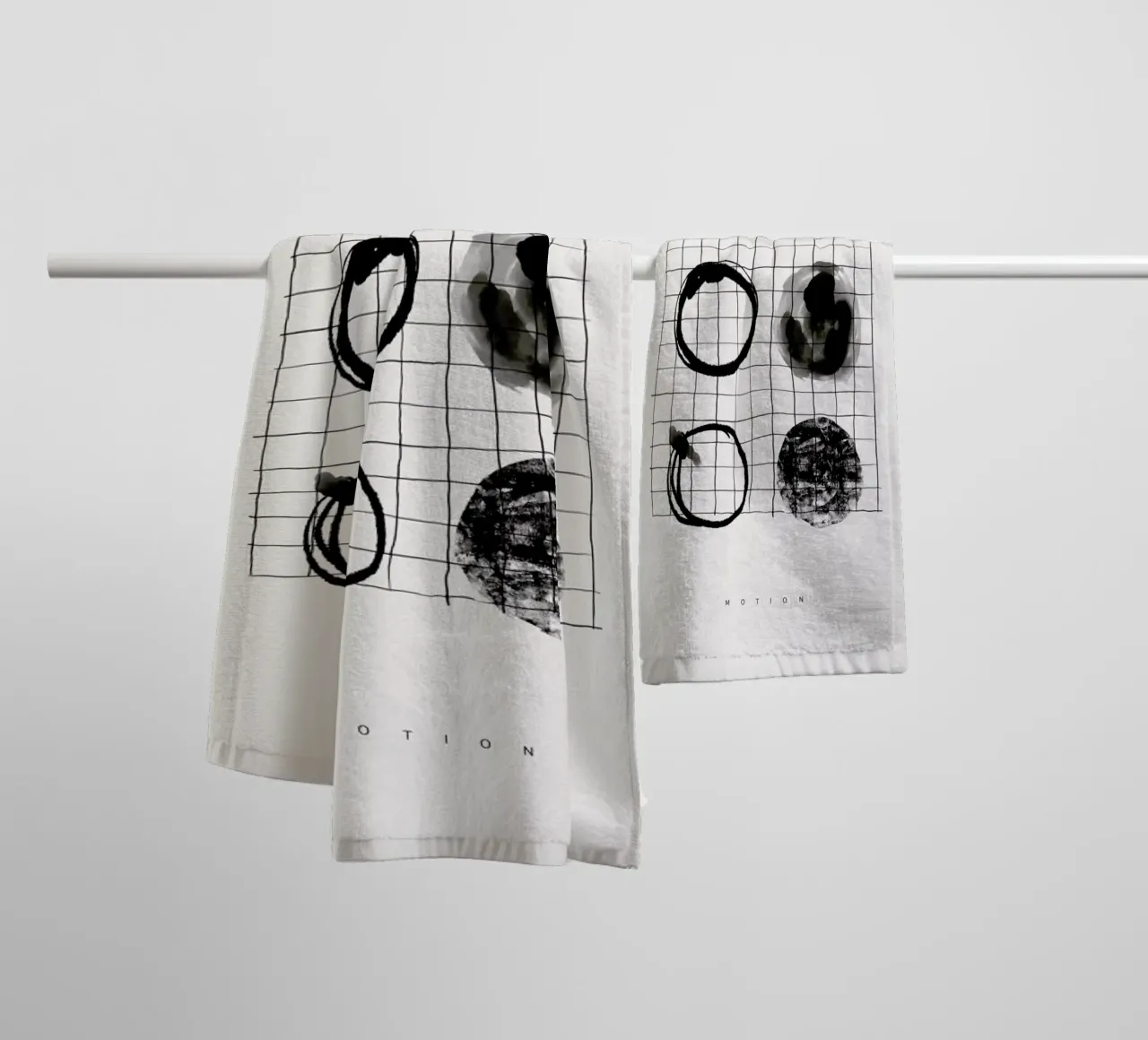 Motion 2 asciugamano da bagno da Graphite