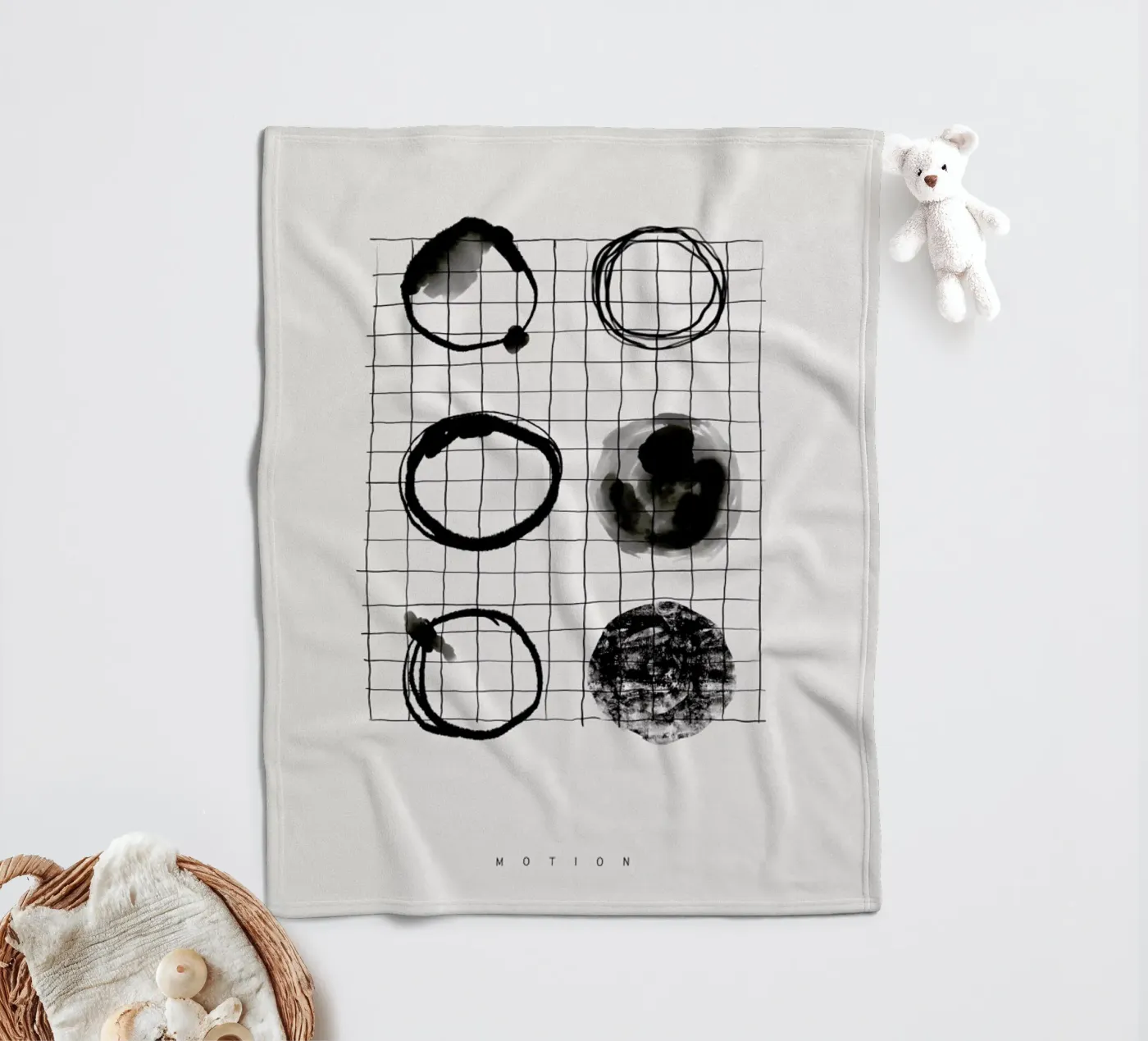 Motion 2 fleecedeken van Graphite