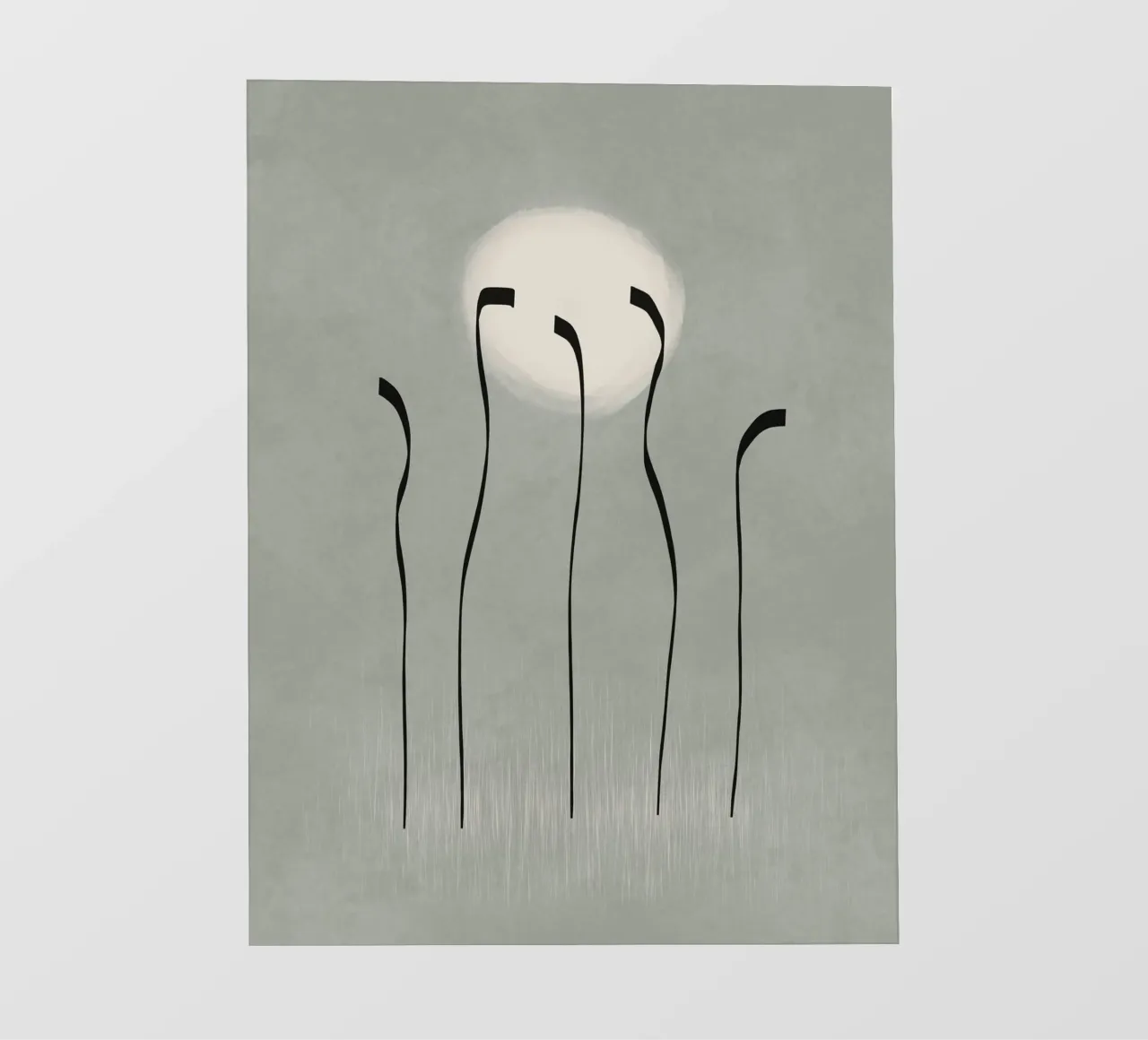 Dancing in the moonlight in sage green pellicola backlit da Imaginative