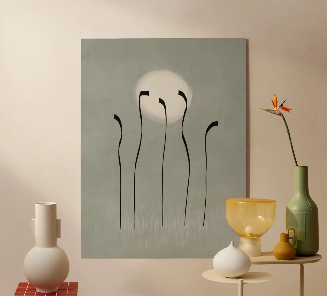 Dancing in the moonlight in sage green plexiglass da Imaginative