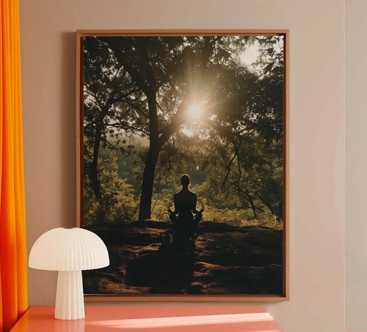 Holistic Presence canvas with Floater frame by PhotoVibe Decor