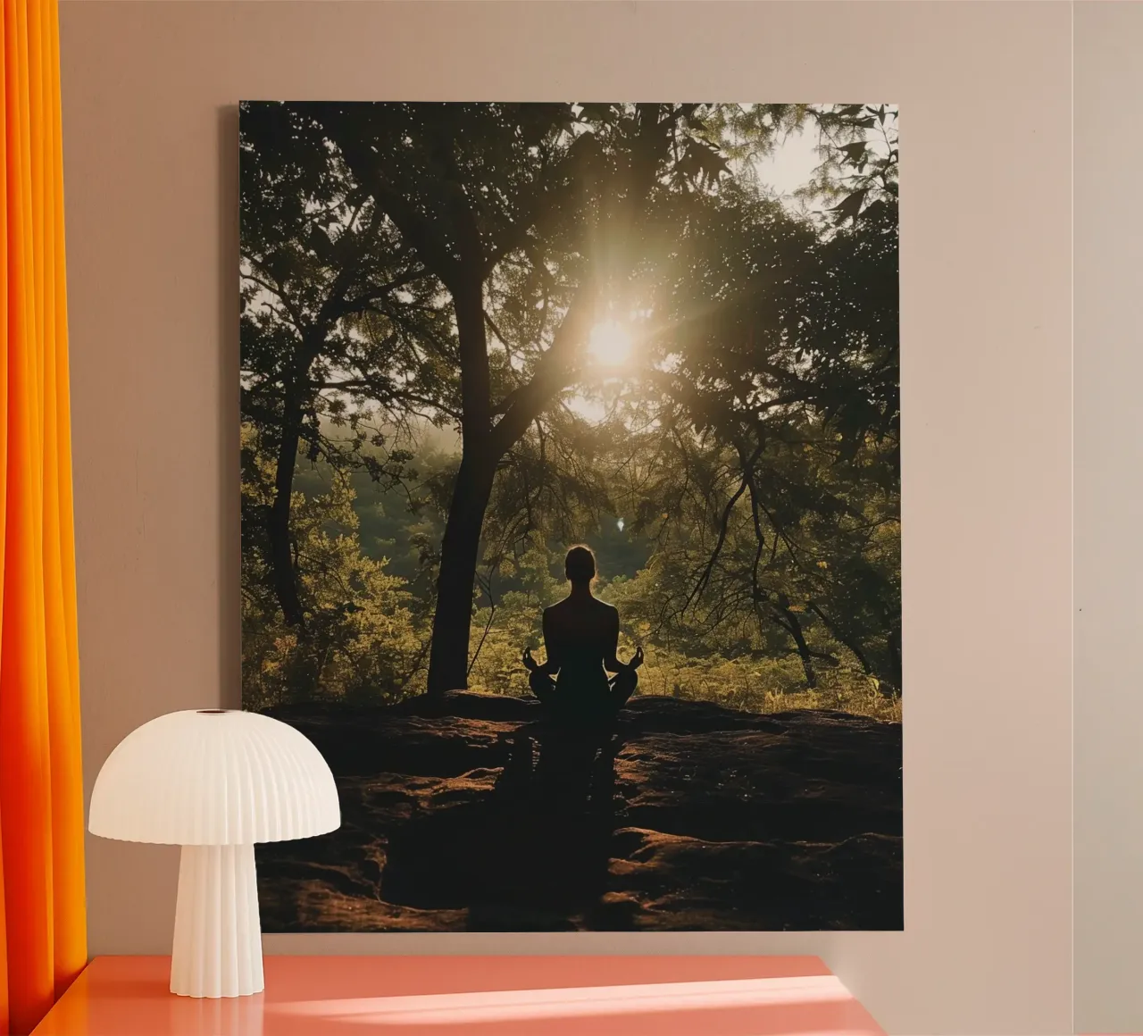 Holistic Presence canvas with Floater frame by PhotoVibe Decor
