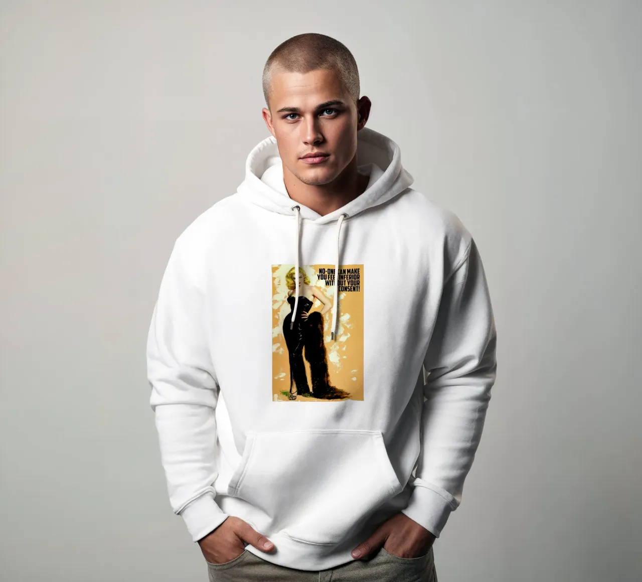 No One Can Make You Feel felpa con cappuccio da Gallery Print and Art Limited