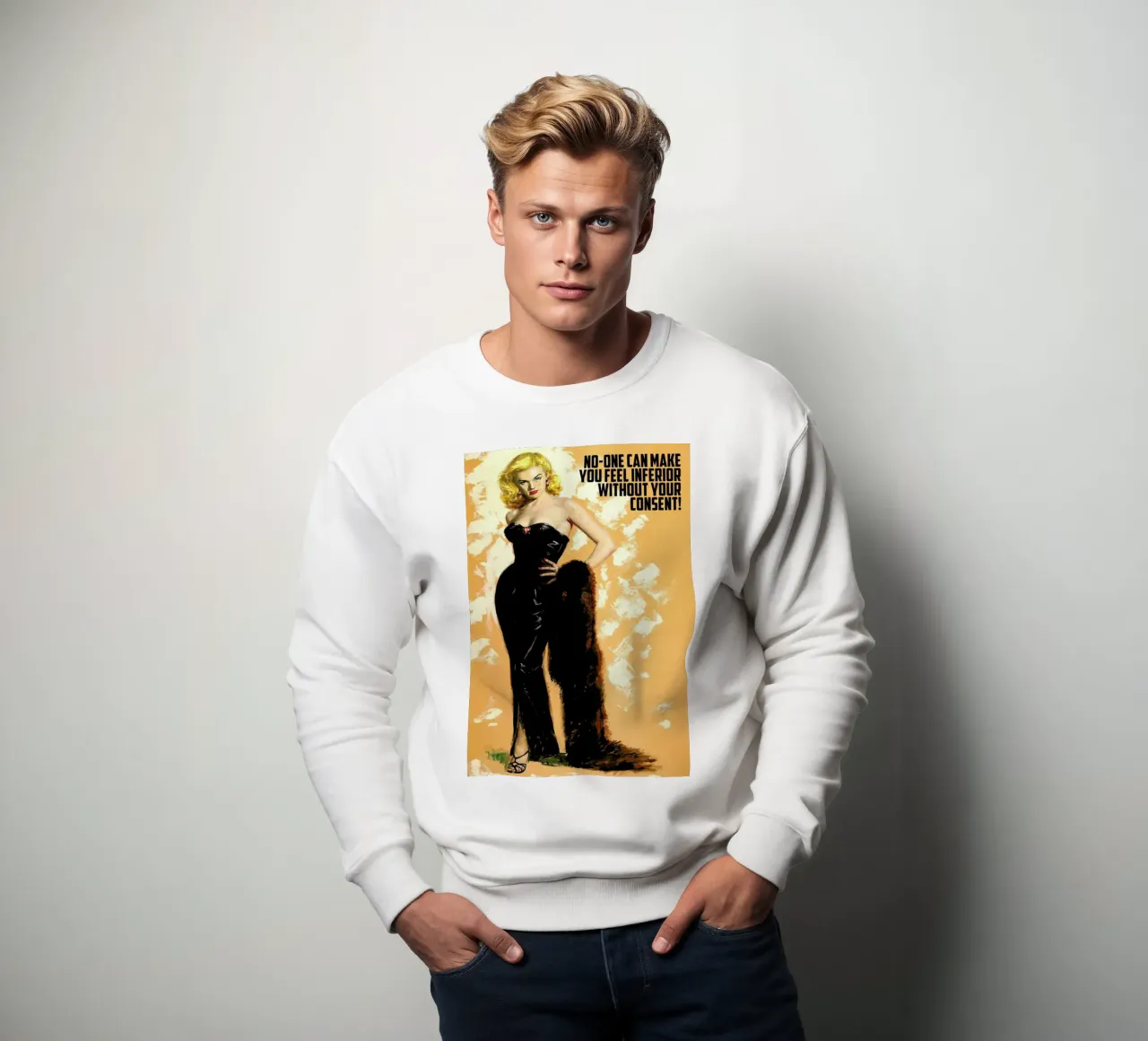 No One Can Make You Feel felpa da Gallery Print and Art Limited