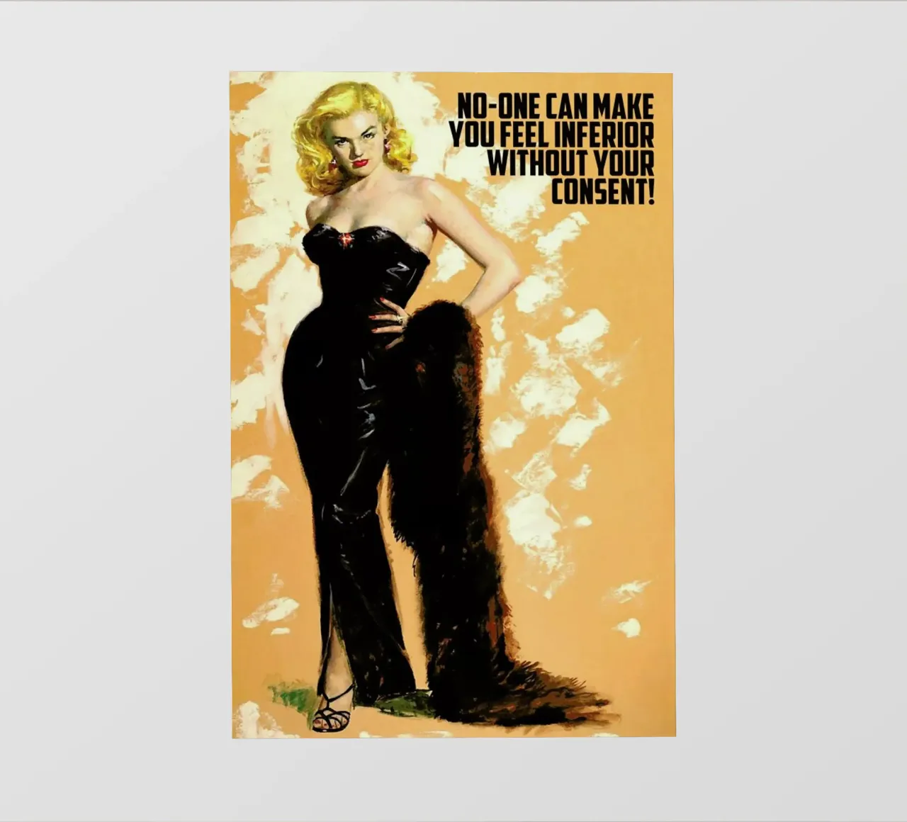 No One Can Make You Feel telo in pvc da Gallery Print and Art Limited