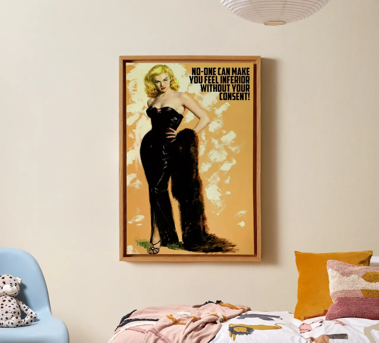 No One Can Make You Feel tela con Cornice a cassetta da Gallery Print and Art Limited