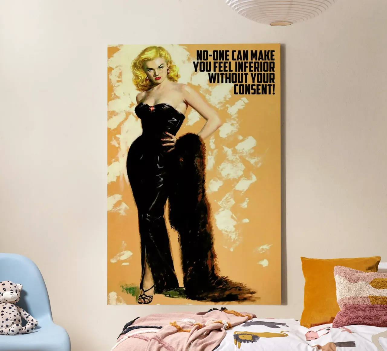 No One Can Make You Feel tela con Cornice a cassetta da Gallery Print and Art Limited