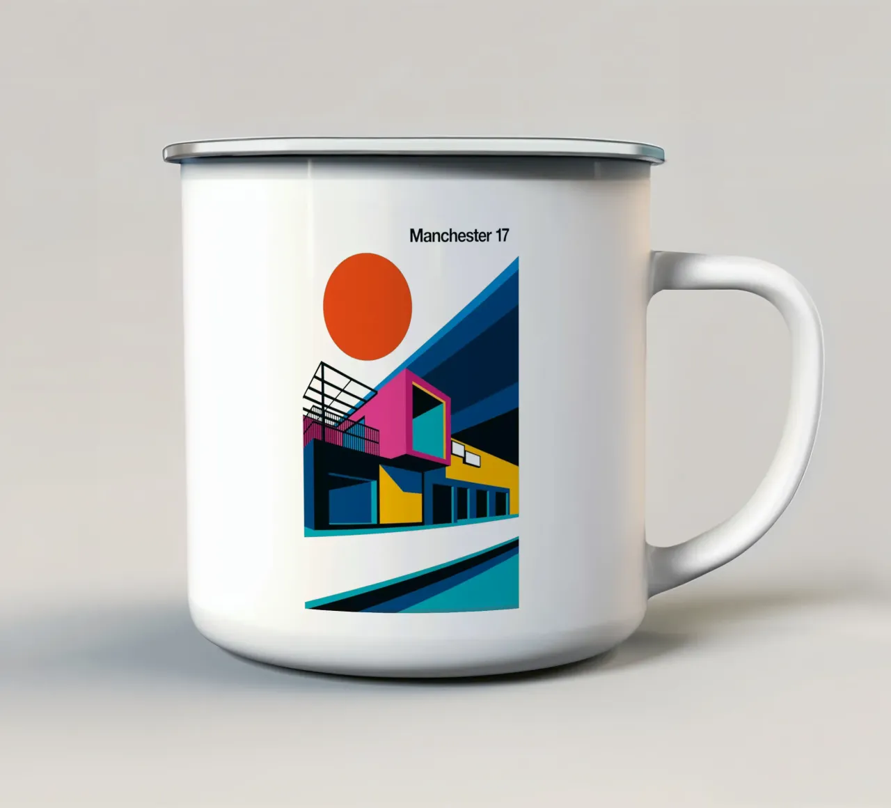 Manchester 17 tazza in smalto da Bo Lundberg