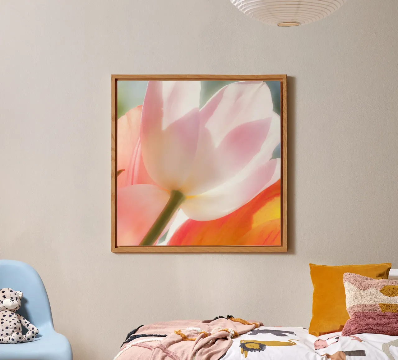 Tulipani macro alluminio dibond da PhotoVibe Decor