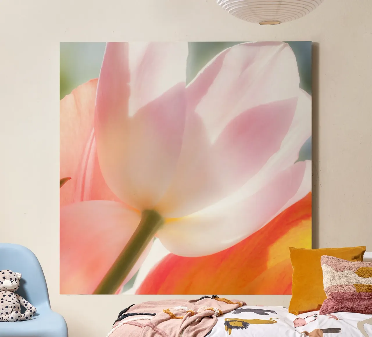Macro Tulips canvas by PhotoVibe Decor