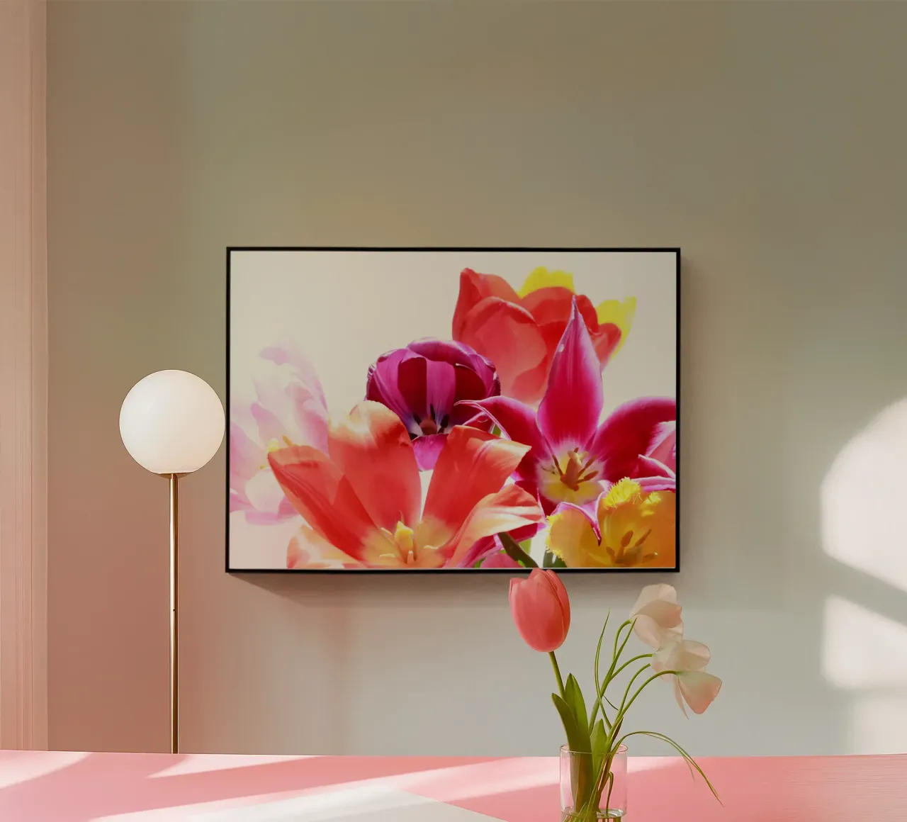 Tulipani macro plexiglass da PhotoVibe Decor