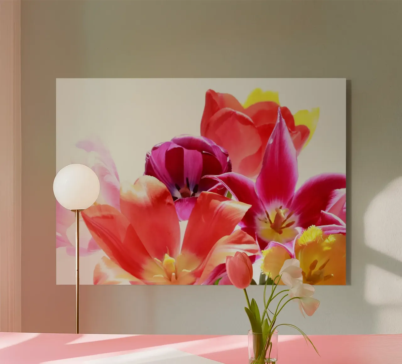 Tulipani macro plexiglass da PhotoVibe Decor