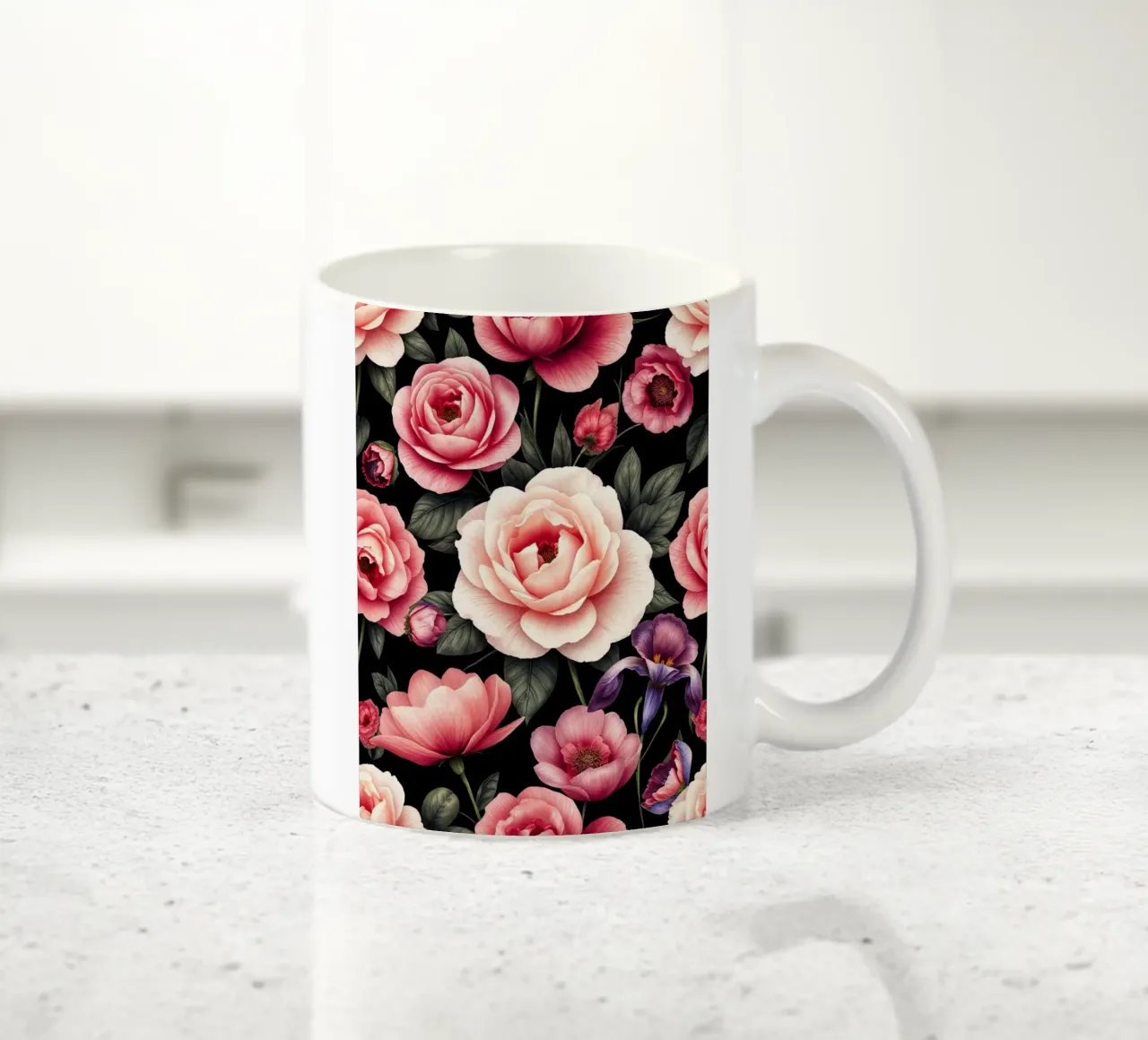 Giardino notturno in fiore tazza in ceramica da Artistic-shop
