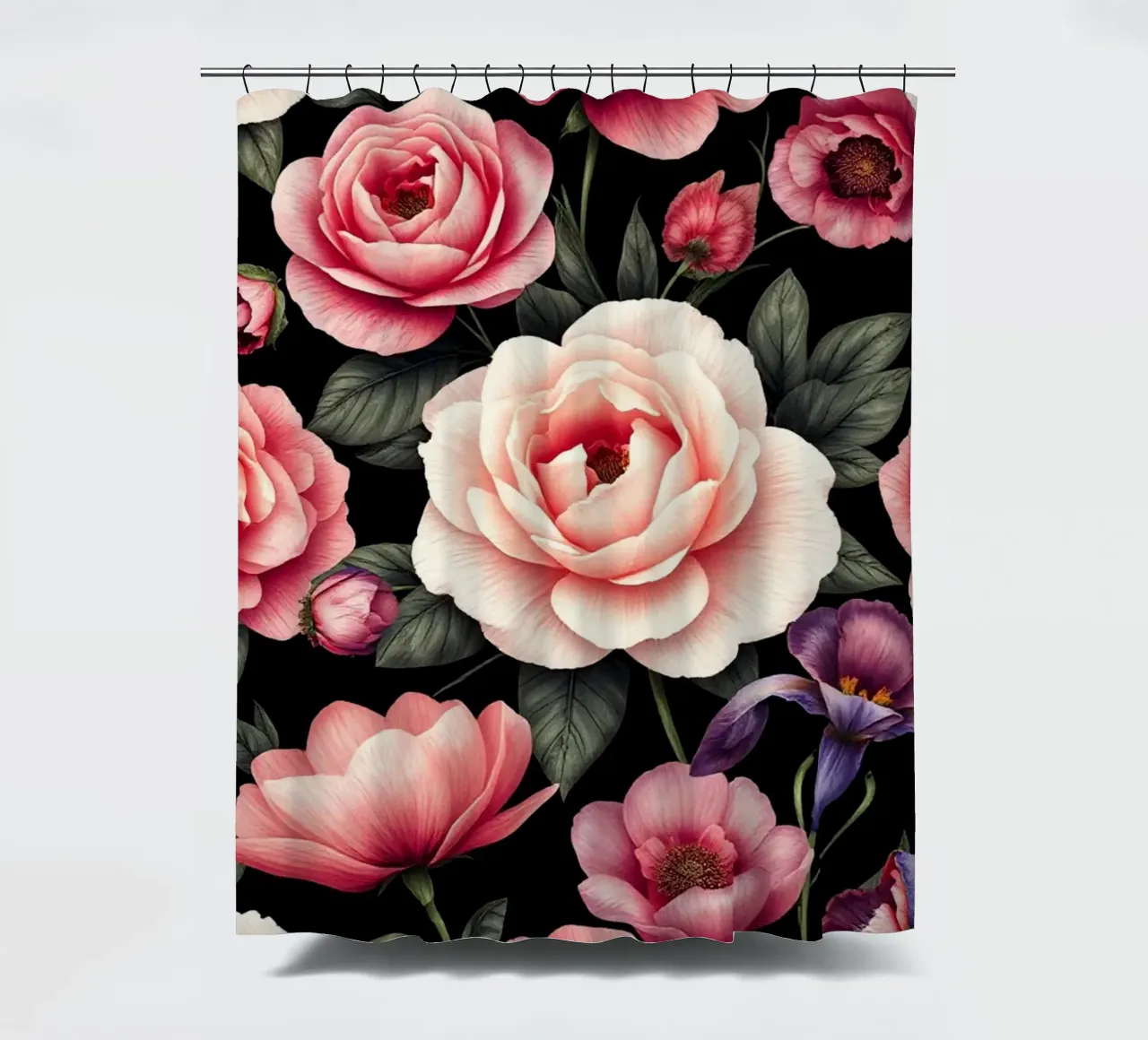Blooming Night Garden shower curtain by Artistic-shop