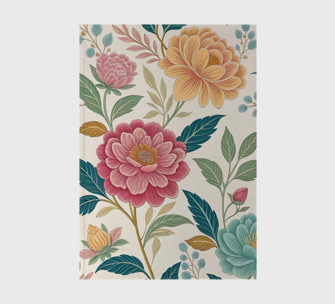 Elegant Bloom Symphony notebook by Artistic-shop