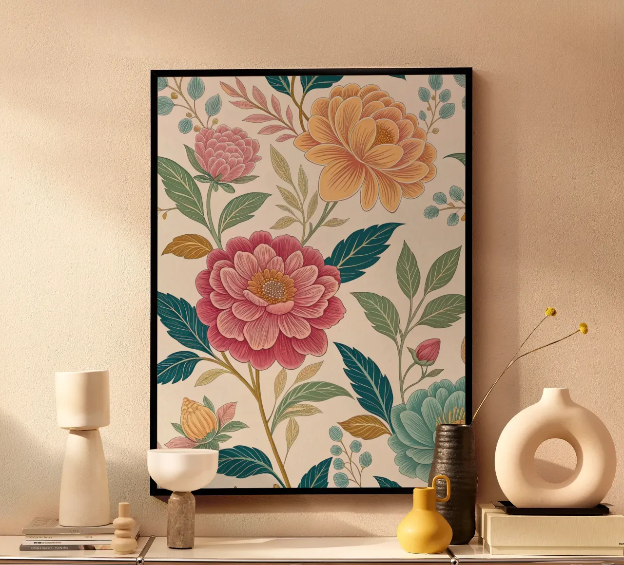Sinfonia di fiori eleganti poster da Artistic-shop
