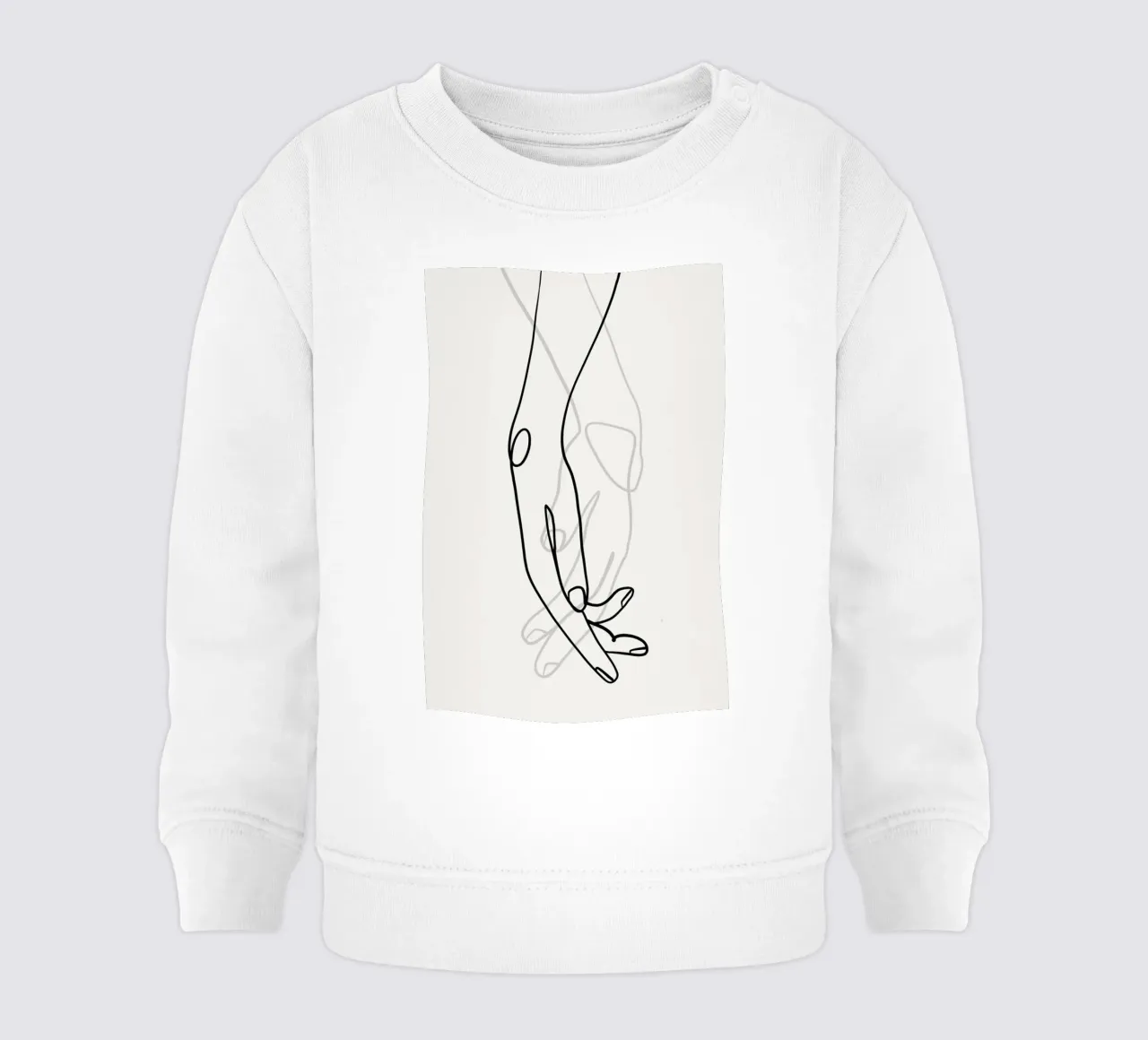 Hands 2 baby sweatshirt by Graphite