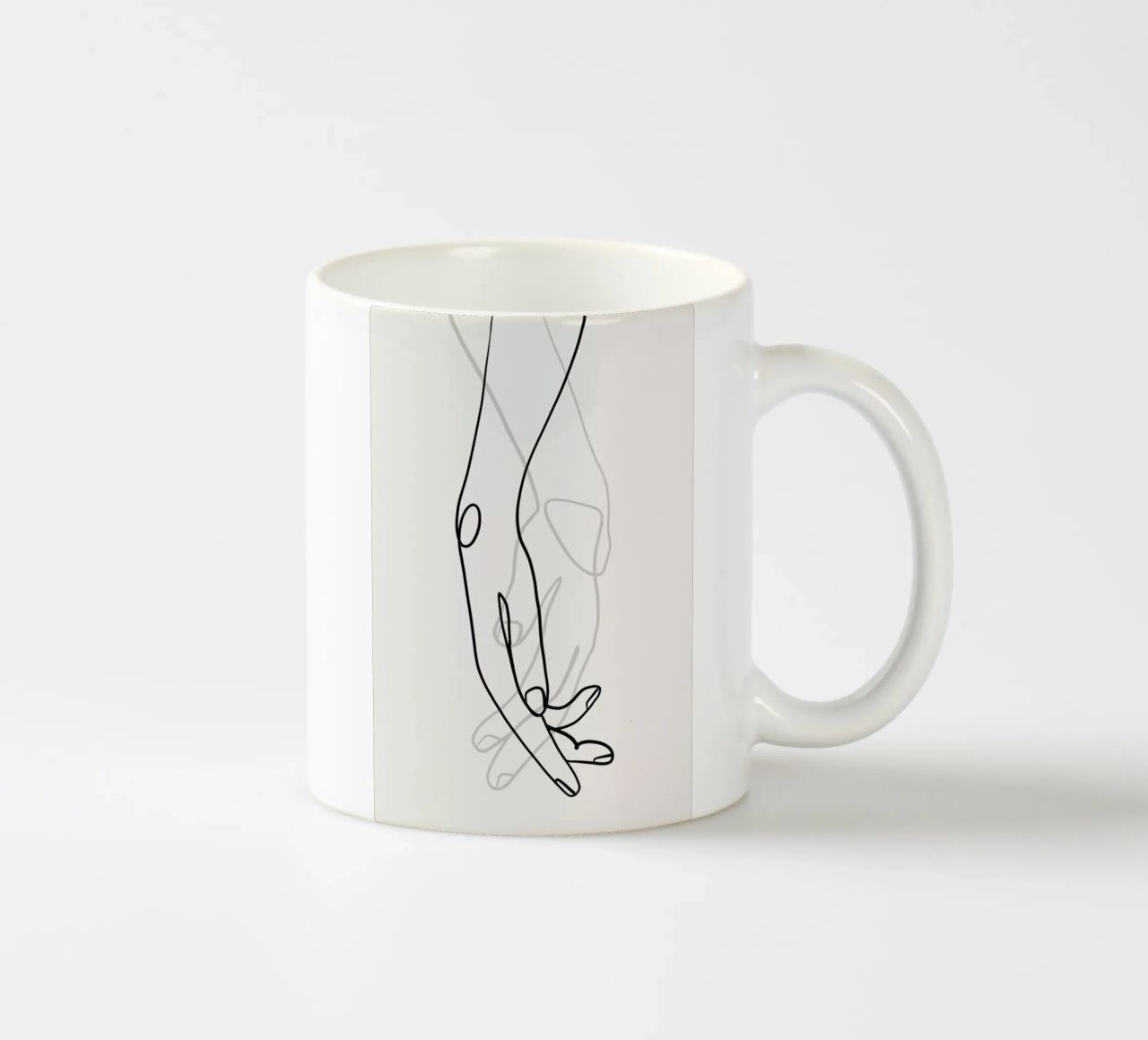 Hands 2 tazza in ceramica da Graphite
