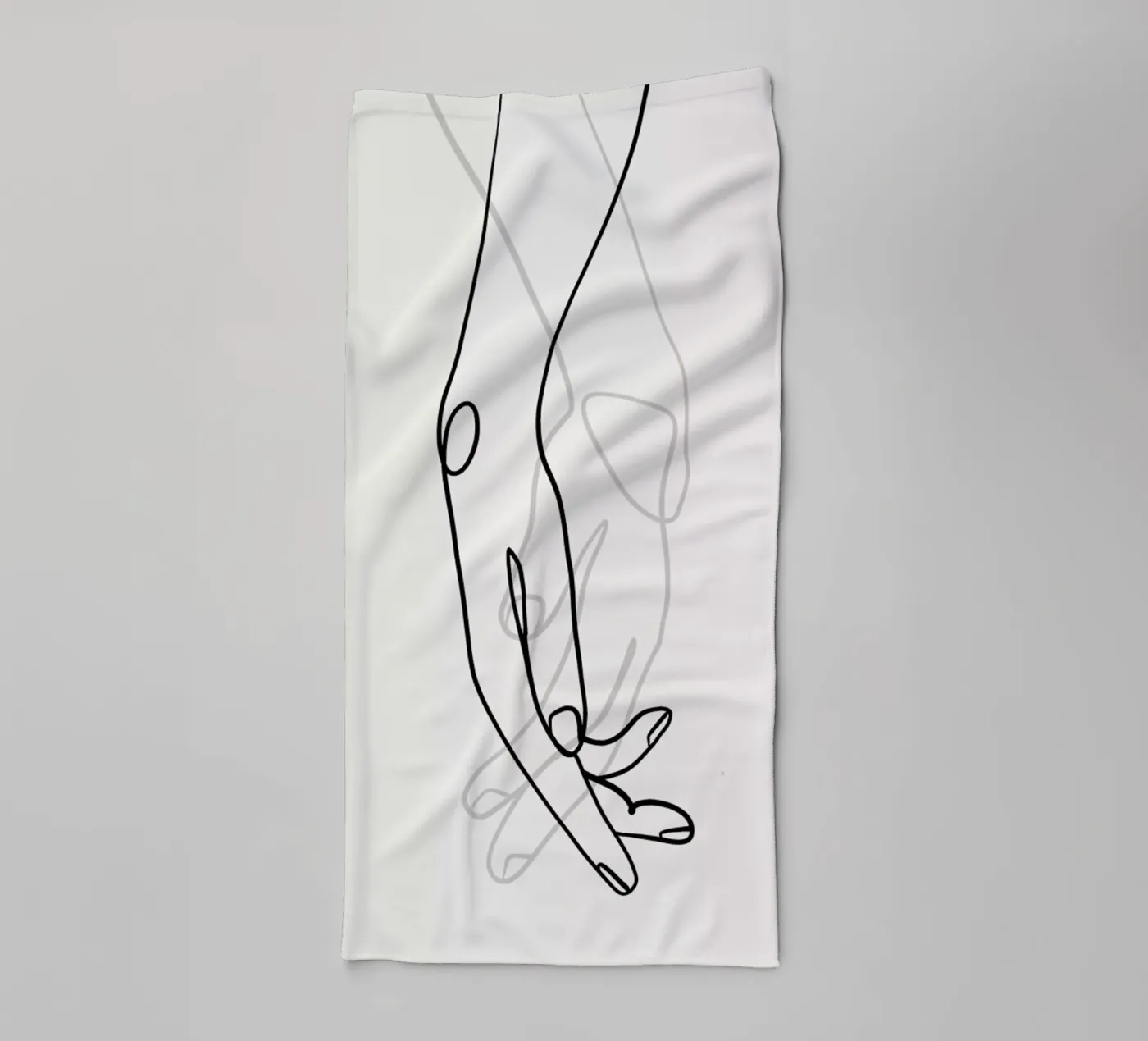 Hands 2 badhanddoek van Graphite