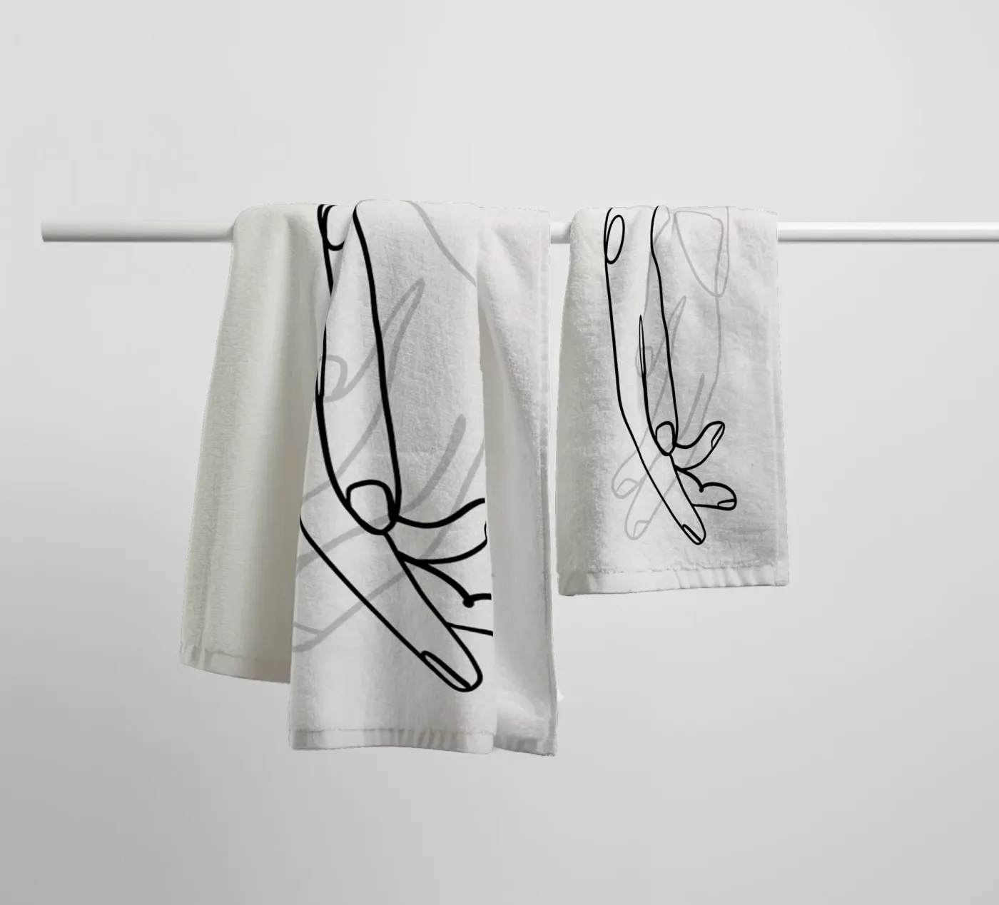 Hands 2 towel by Graphite