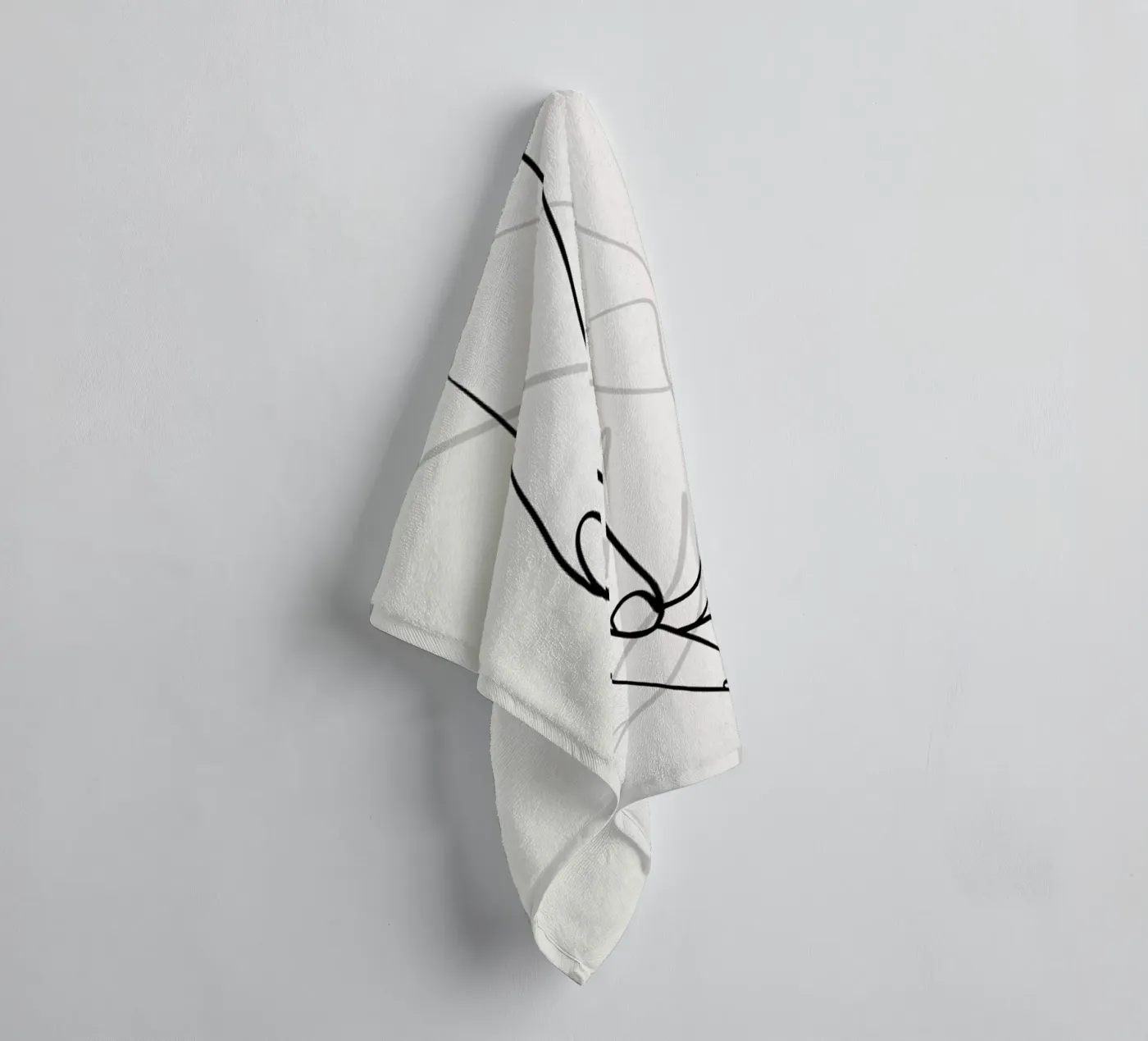 Hands 2 badhanddoek van Graphite