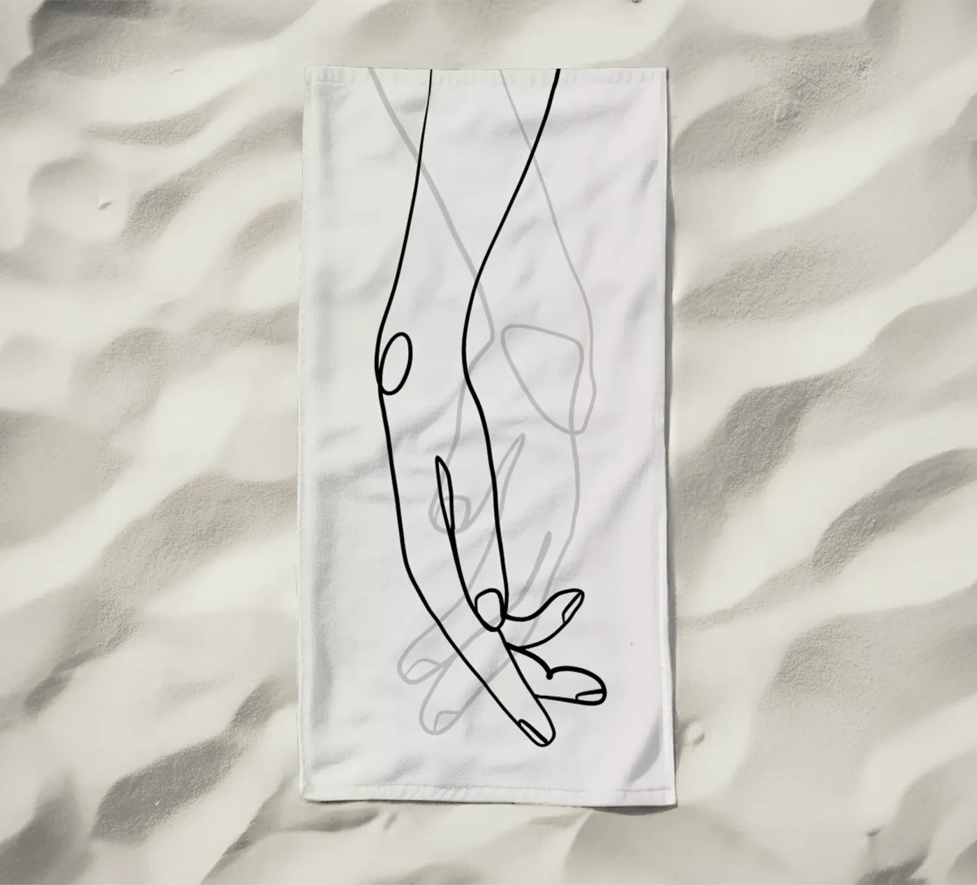 Hands 2 strandhanddoek van Graphite
