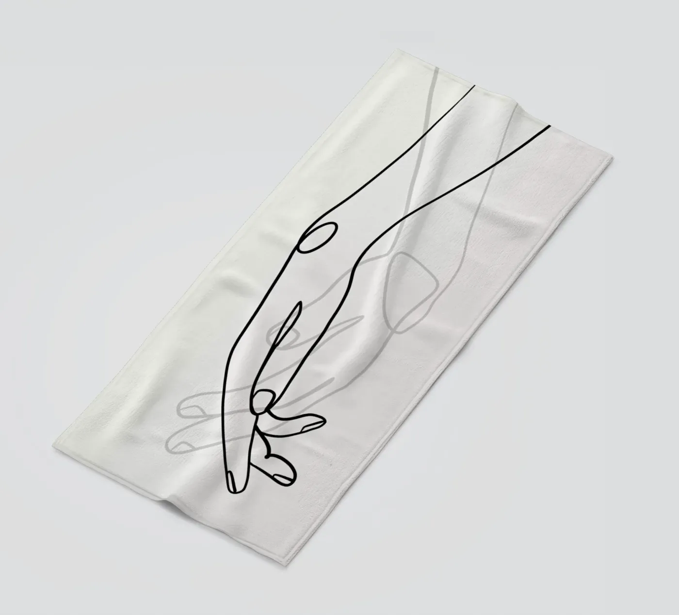 Hands 2 strandhanddoek van Graphite