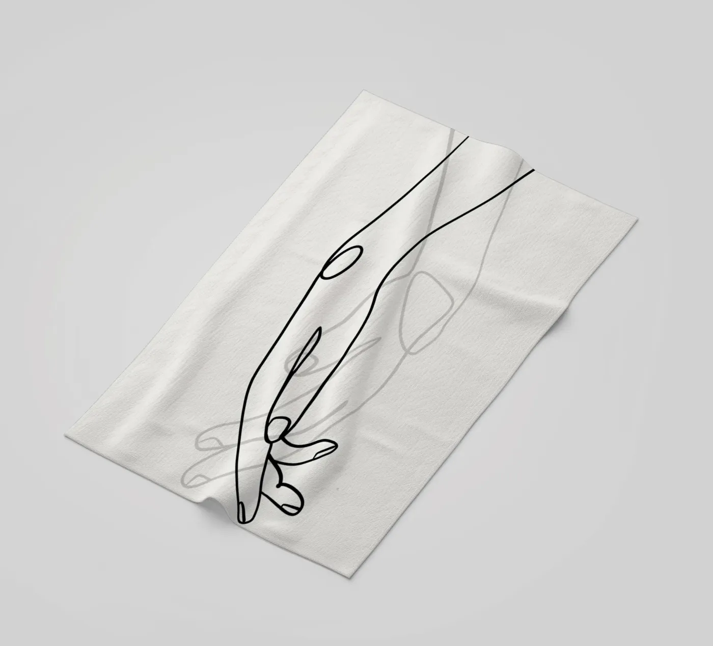 Hands 2 strandhanddoek van Graphite