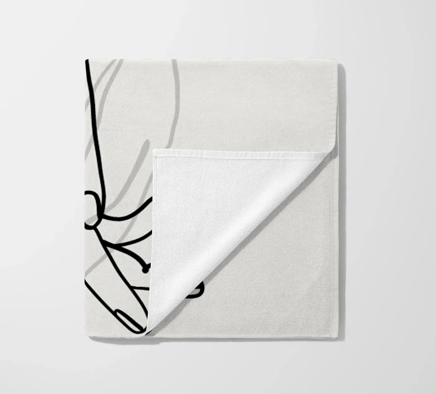 Hands 2 strandhanddoek van Graphite