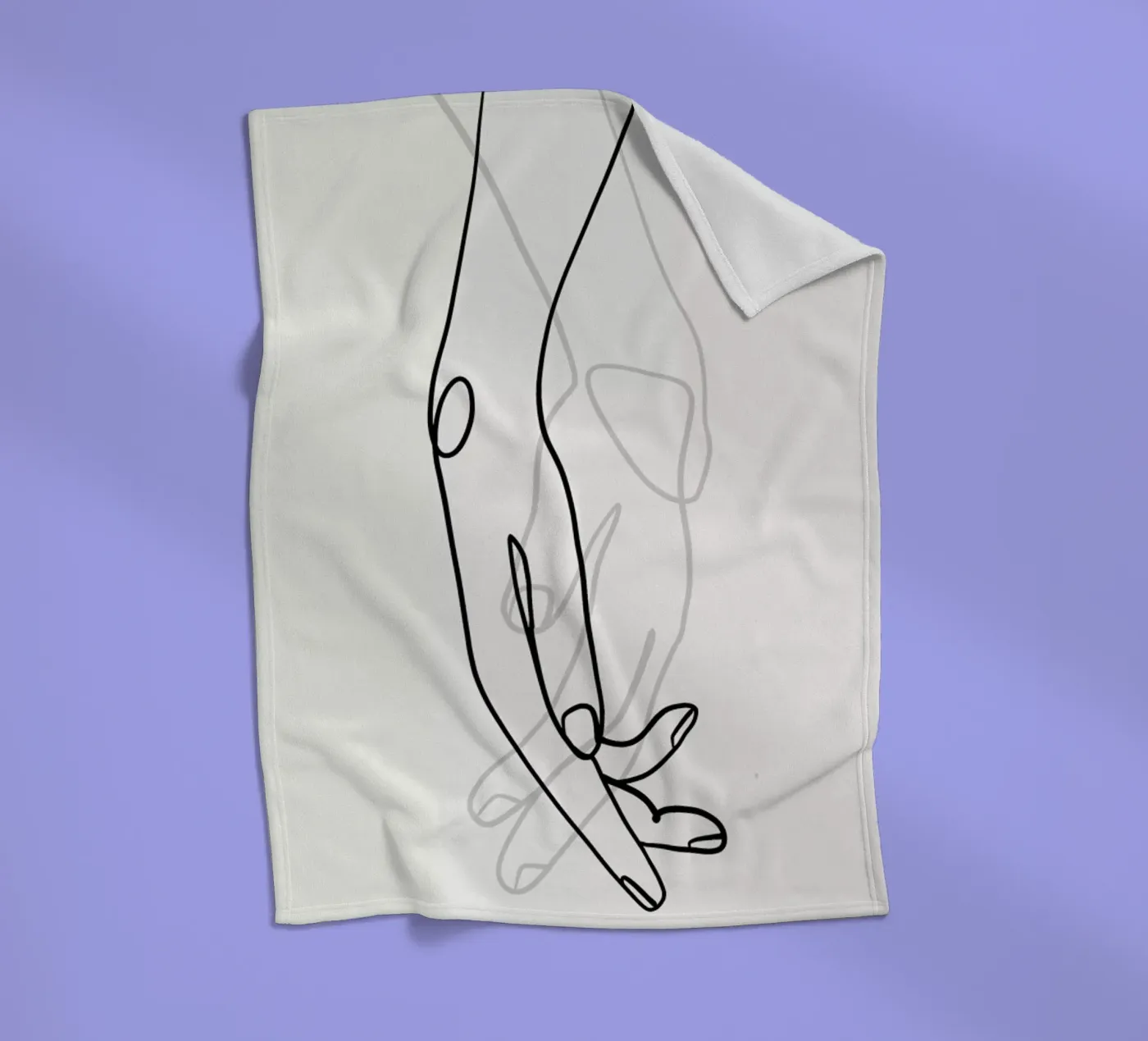 Hands 2 fleecedeken van Graphite