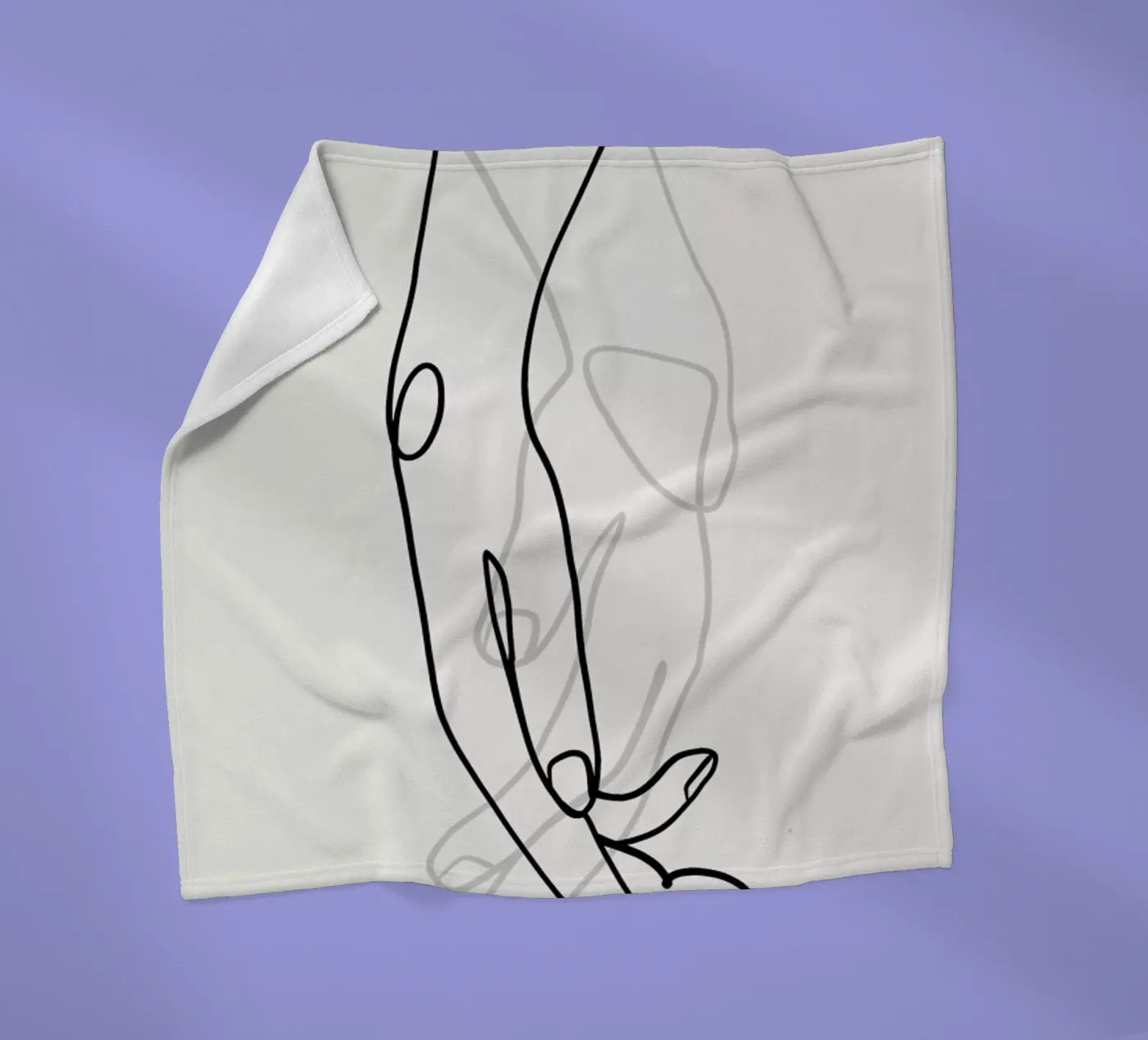 Hands 2 Fleecedecke von Graphite