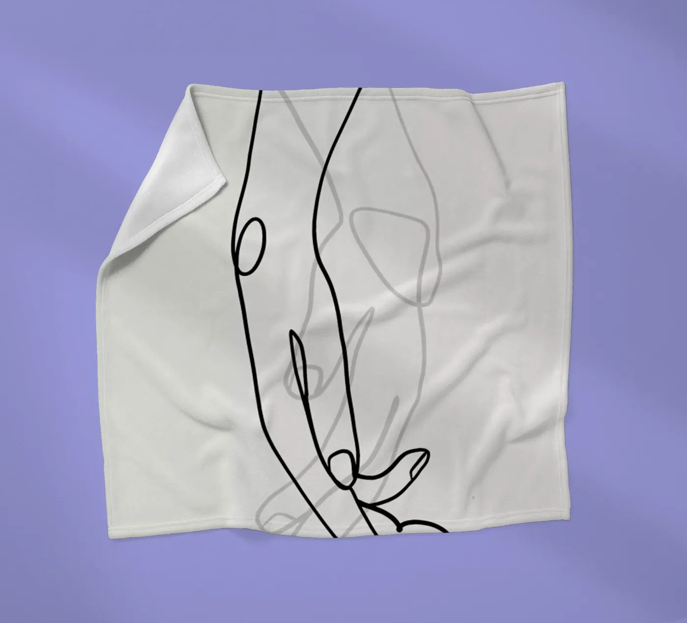 Hands 2 fleecedeken van Graphite