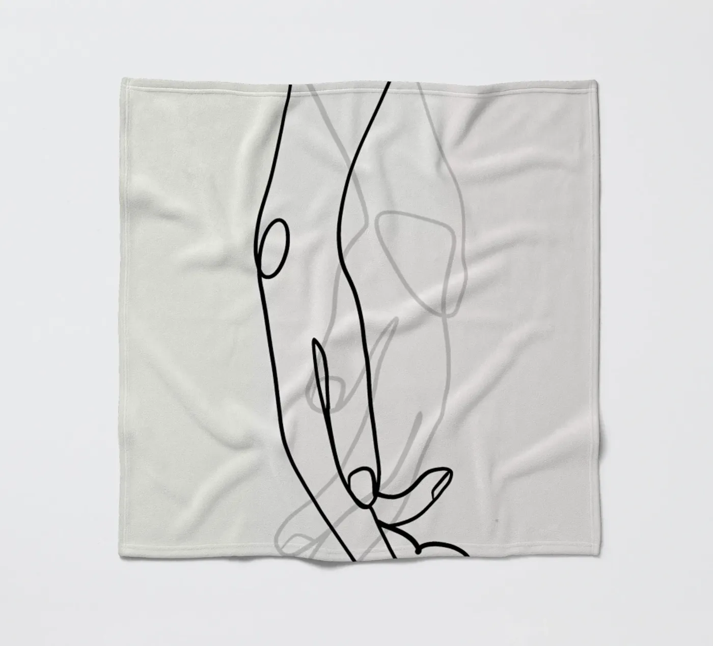 Hands 2 fleecedeken van Graphite