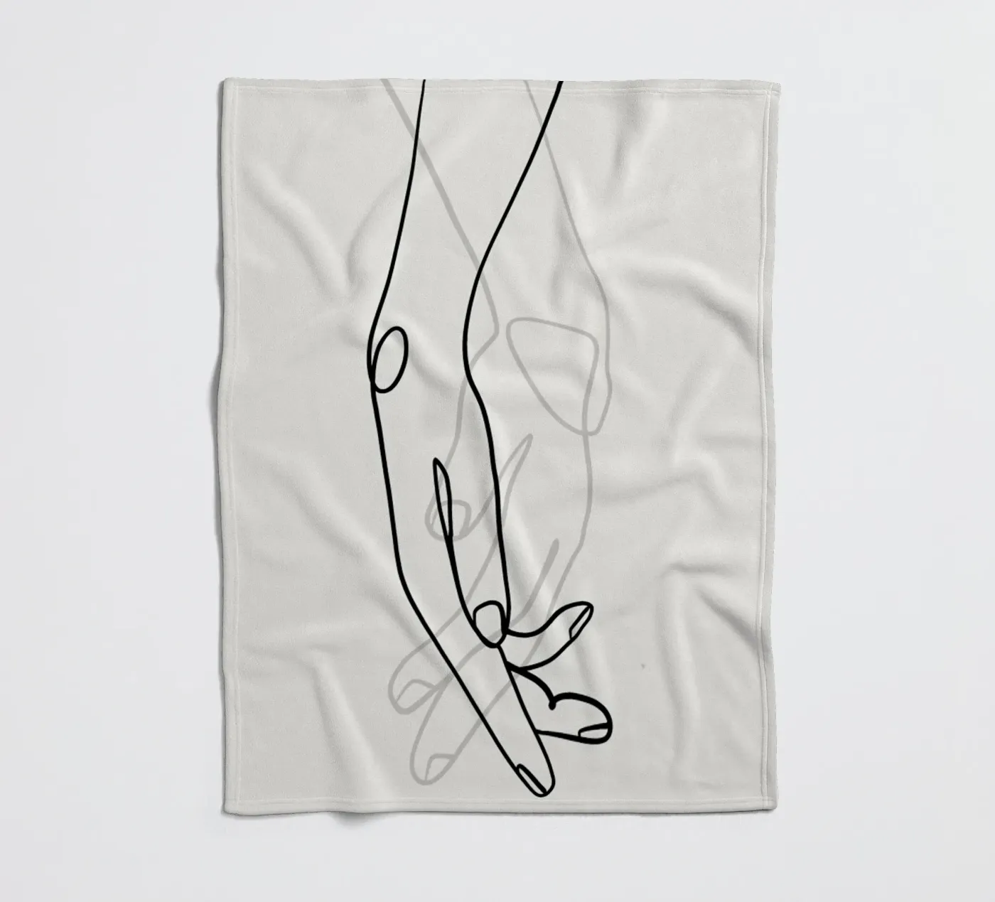 Hands 2 fleecedeken van Graphite