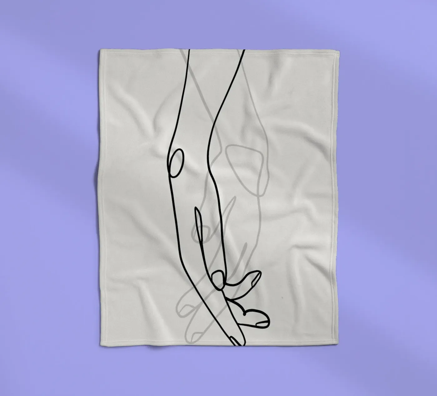 Hands 2 fleecedeken van Graphite