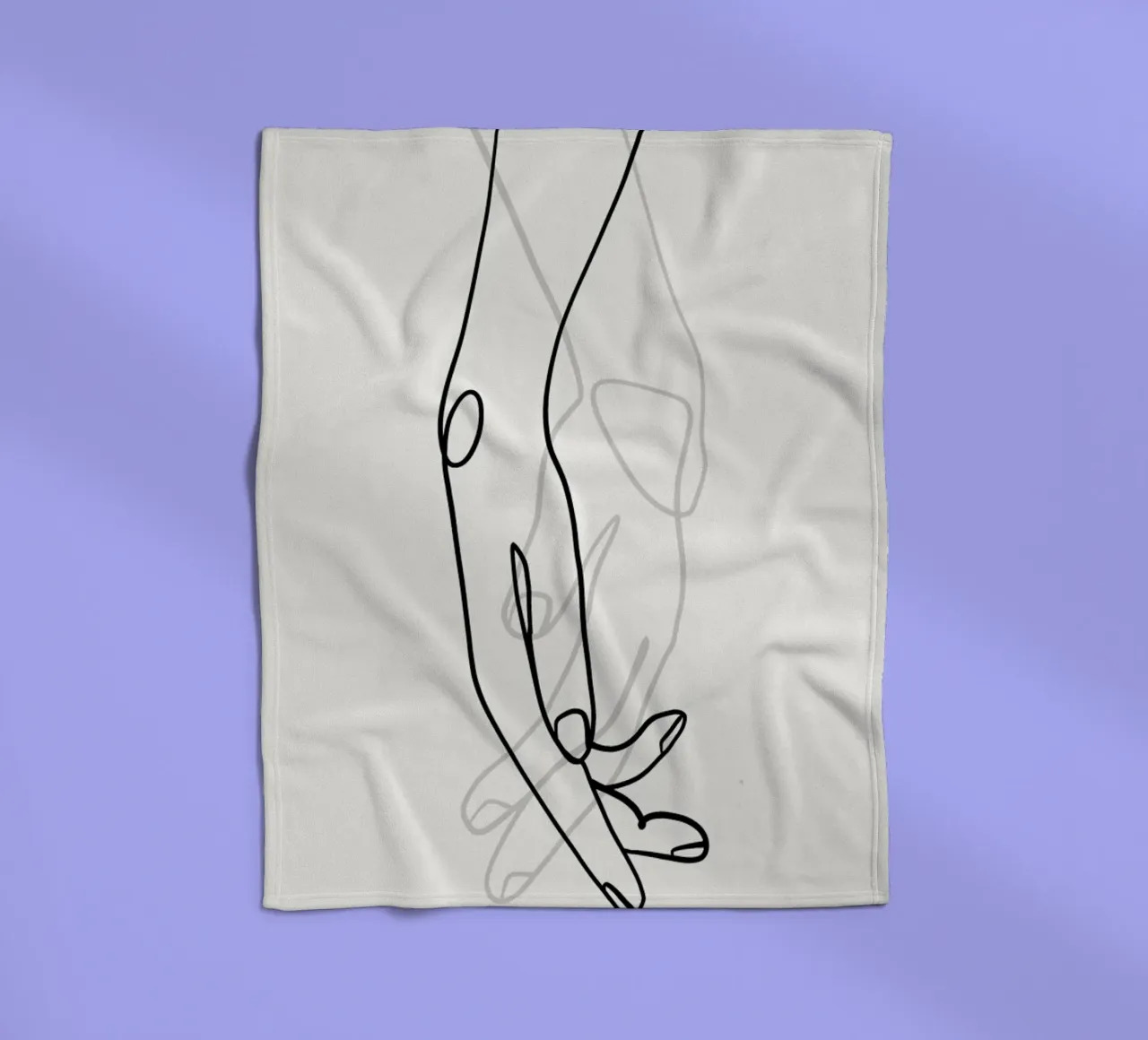 Hands 2 Fleecedecke von Graphite