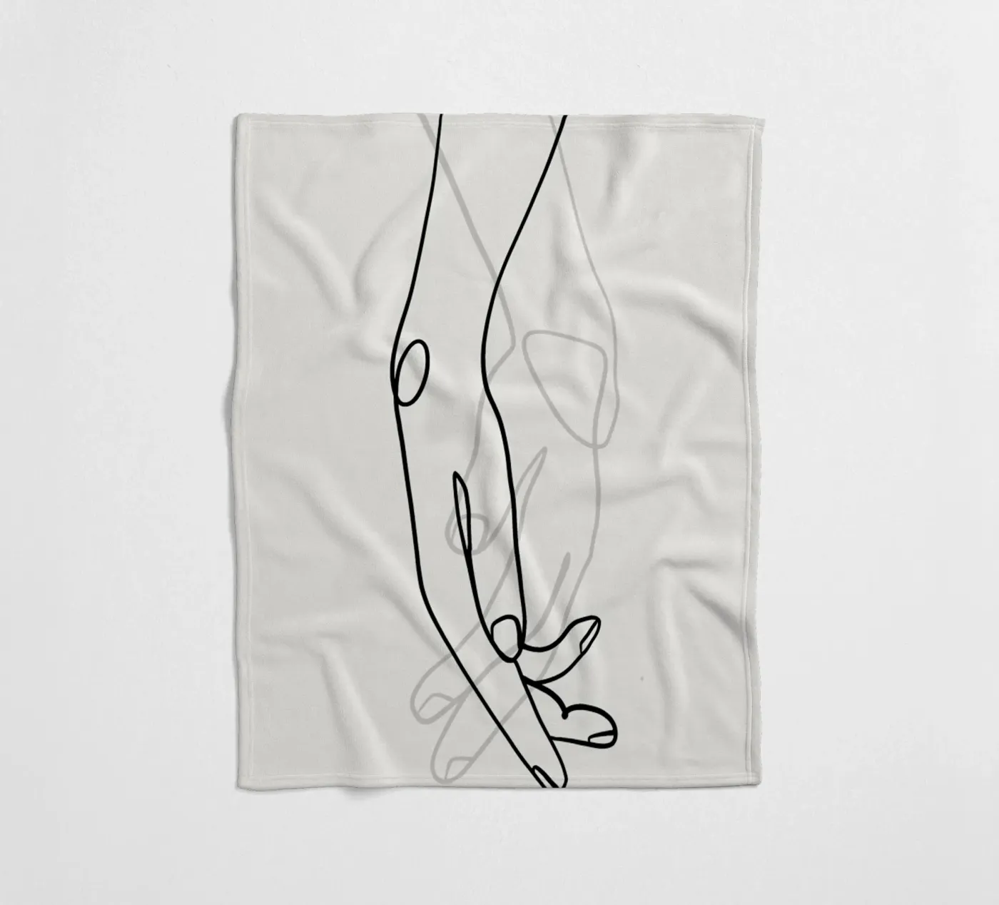 Hands 2 Fleecedecke von Graphite