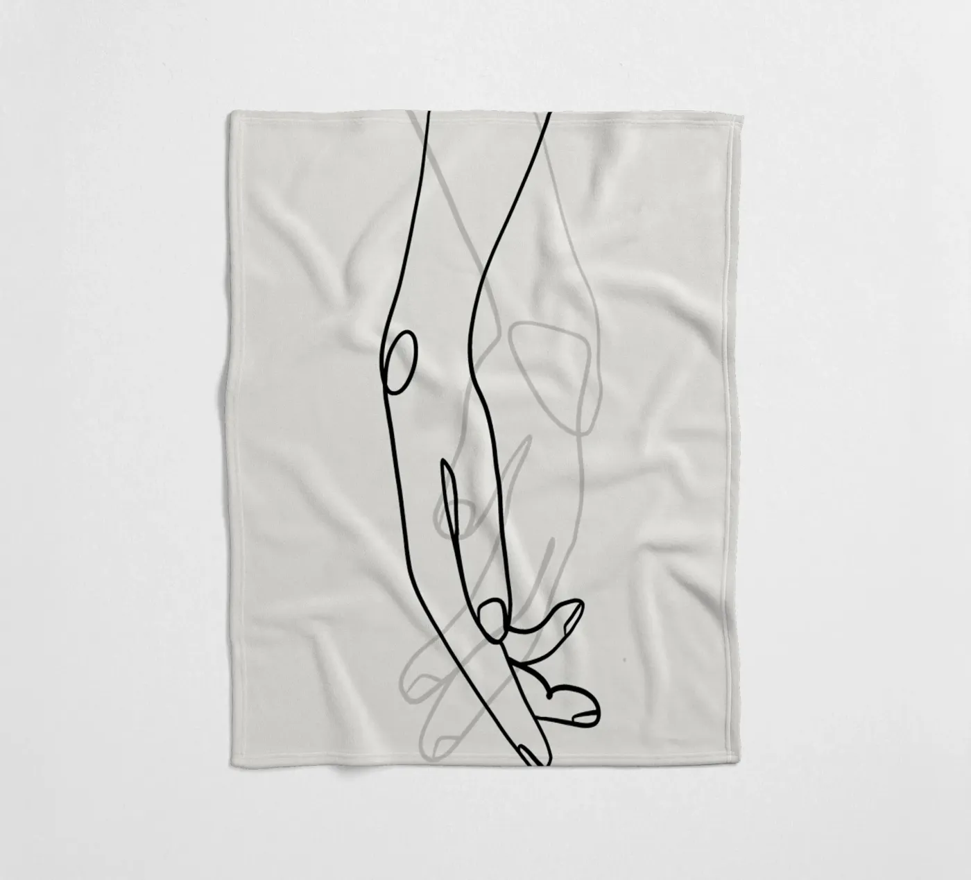 Hands 2 fleecedeken van Graphite