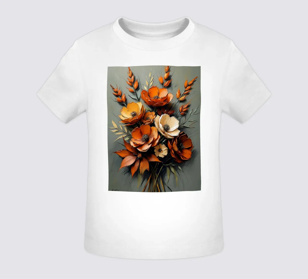 L'abbraccio dell'autunno: Un bouquet di colori autunnali maglietta neonato da Artistic-shop